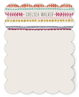 Striped Lines Personalized Stationery
