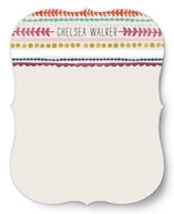 Striped Lines Personalized Stationery