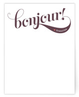 Bonjour! Personalized Stationery