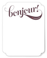 Bonjour! Personalized Stationery
