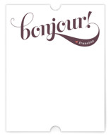 Bonjour! Personalized Stationery