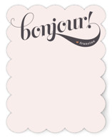 Bonjour! Personalized Stationery