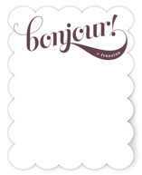 Bonjour! Personalized Stationery