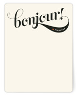 Bonjour! Personalized Stationery