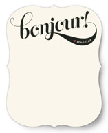 Bonjour! Personalized Stationery