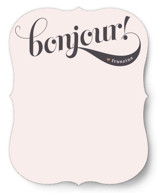 Bonjour! Personalized Stationery