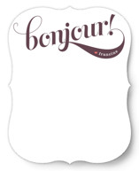 Bonjour! Personalized Stationery