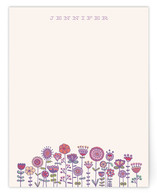 Doodle Flower Garden Personalized Stationery