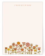 Doodle Flower Garden Personalized Stationery