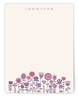Doodle Flower Garden Personalized Stationery