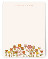 Doodle Flower Garden Personalized Stationery