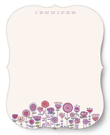 Doodle Flower Garden Personalized Stationery
