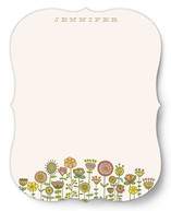 Doodle Flower Garden Personalized Stationery