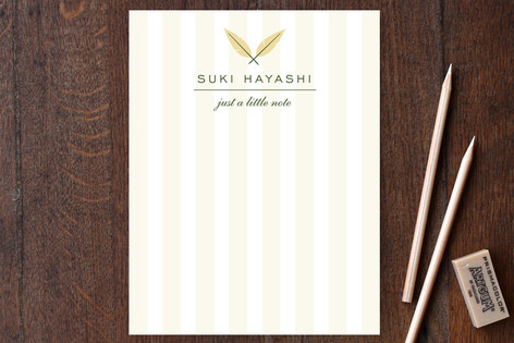 Two Feathers Personalized Stationery