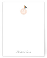 Robin Monogram Personalized Stationery