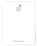 Robin Monogram Personalized Stationery