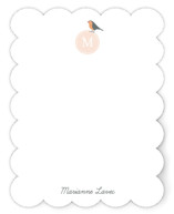 Robin Monogram Personalized Stationery