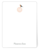 Robin Monogram Personalized Stationery
