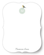 Robin Monogram Personalized Stationery