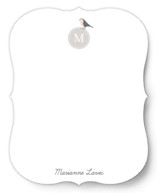 Robin Monogram Personalized Stationery