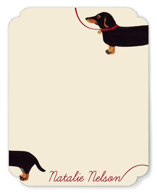Weiner Dog Personalized Stationery