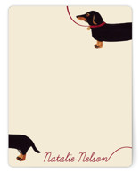 Weiner Dog Personalized Stationery