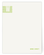 All Lined Up Personalized Stationery