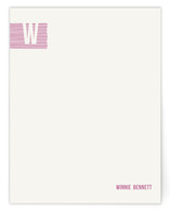 All Lined Up Personalized Stationery