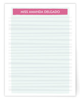 Hello Miss Stripey Personalized Stationery
