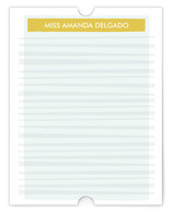 Hello Miss Stripey Personalized Stationery