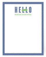 Hello Stripes Personalized Stationery