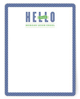 Hello Stripes Personalized Stationery