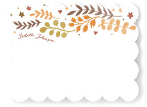 Leaves of Autumn Personalized Stationery