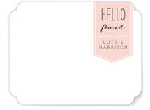 Friendly Hello Personalized Stationery