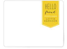 Friendly Hello Personalized Stationery