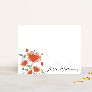 Poppy Fields Personalized Stationery