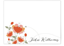 Poppy Fields Personalized Stationery