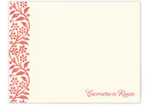 Flower Stamp Personalized Stationery