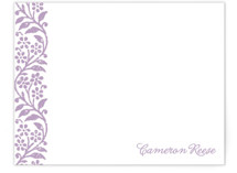 Flower Stamp Personalized Stationery