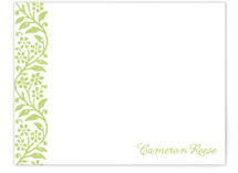 Flower Stamp Personalized Stationery