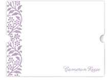 Flower Stamp Personalized Stationery