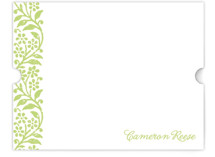 Flower Stamp Personalized Stationery