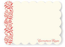 Flower Stamp Personalized Stationery