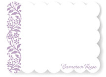Flower Stamp Personalized Stationery