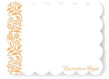 Flower Stamp Personalized Stationery