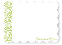 Flower Stamp Personalized Stationery