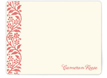 Flower Stamp Personalized Stationery
