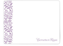 Flower Stamp Personalized Stationery