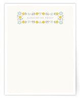 Framed Posies Personalized Stationery