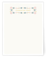 Framed Posies Personalized Stationery